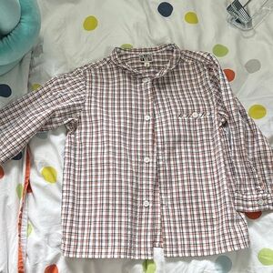 Bonton boys plaid shirt
